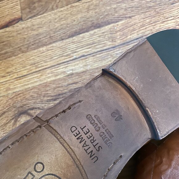 Untamed Street Vero Cuomio HARPER rich-tan slingback loafers - Picture 4 of 7